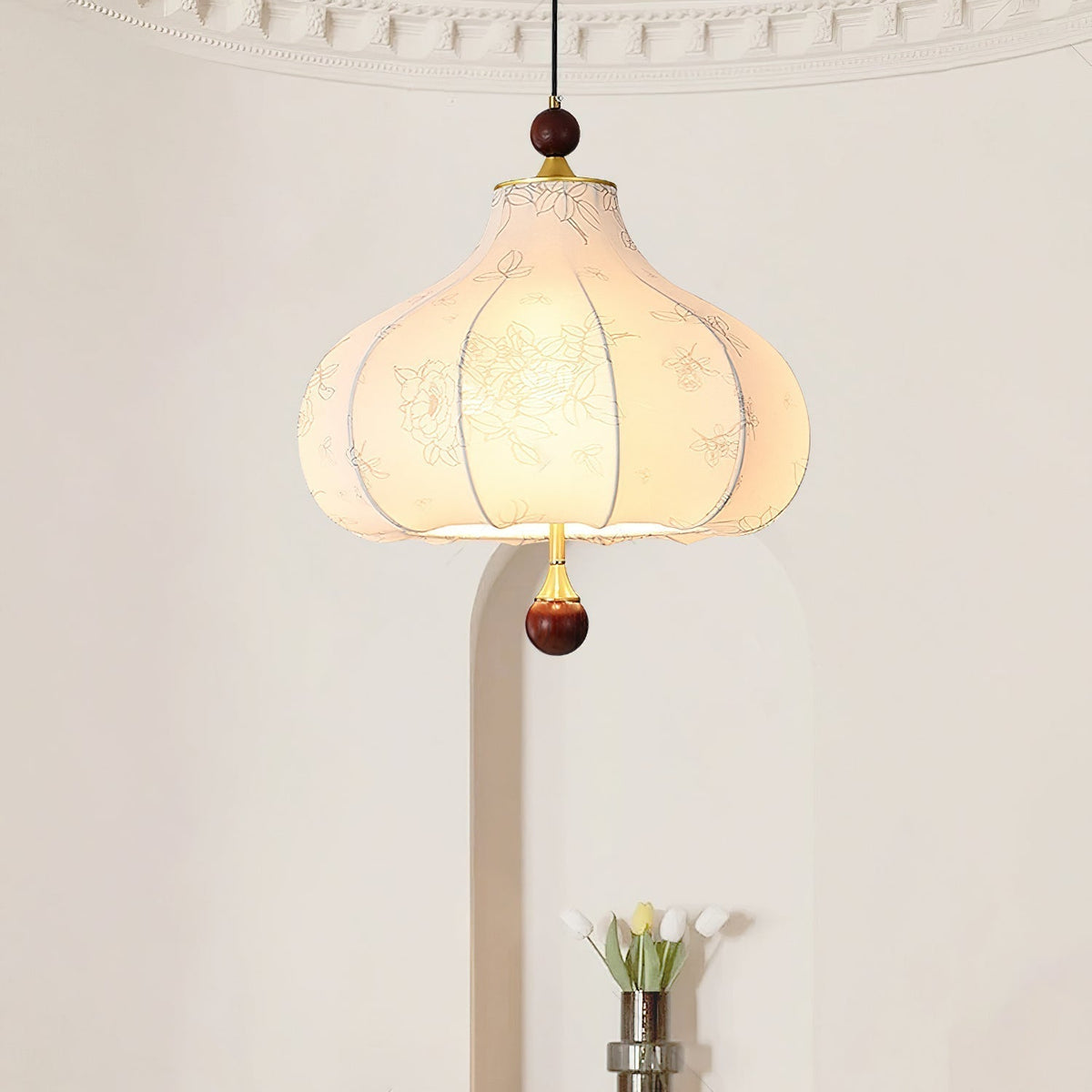 Petal Suspension Vintage en Bois - Neutralighting