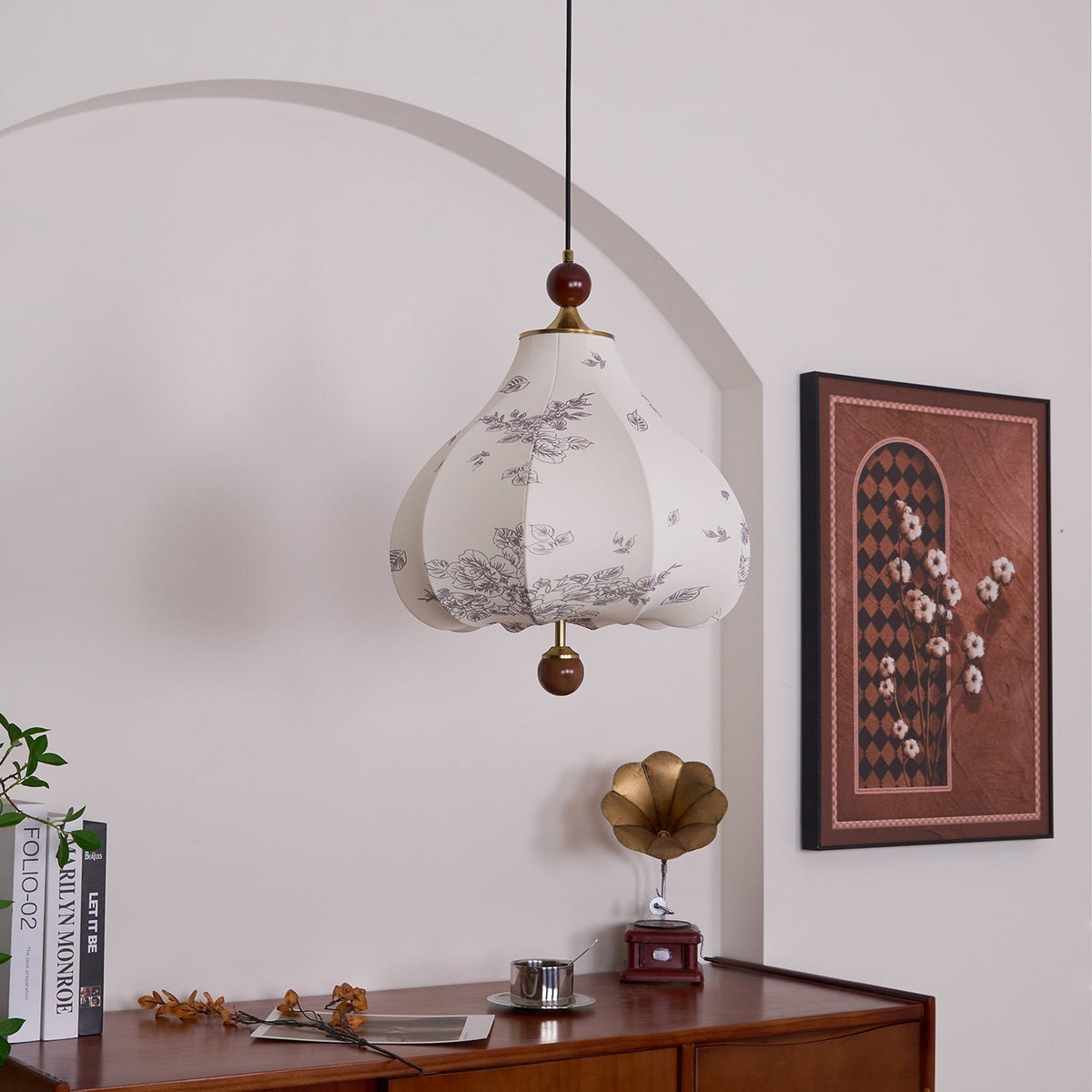 Petal Suspension Vintage en Bois - Neutralighting