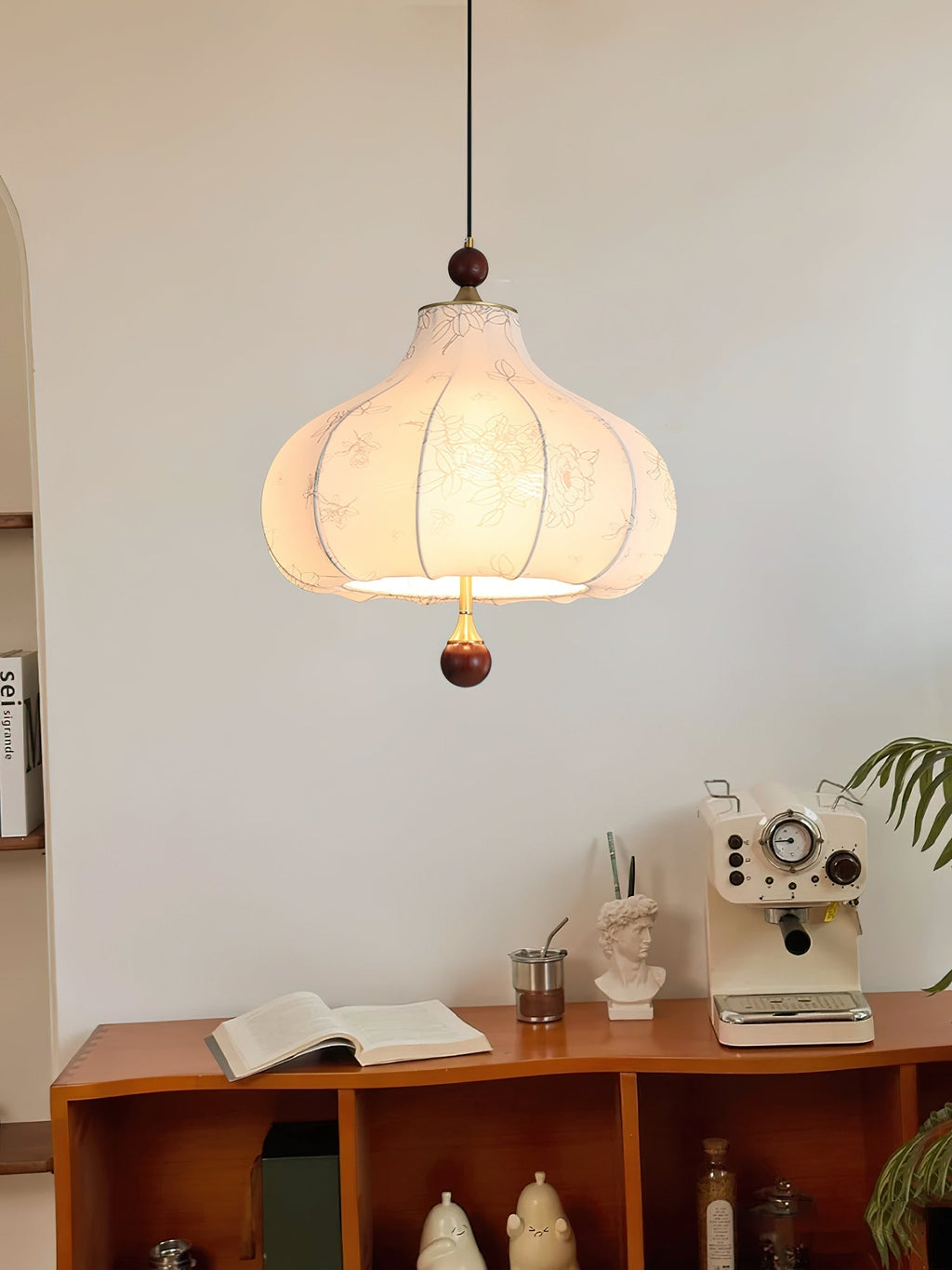 Petal Suspension Vintage en Bois - Neutralighting
