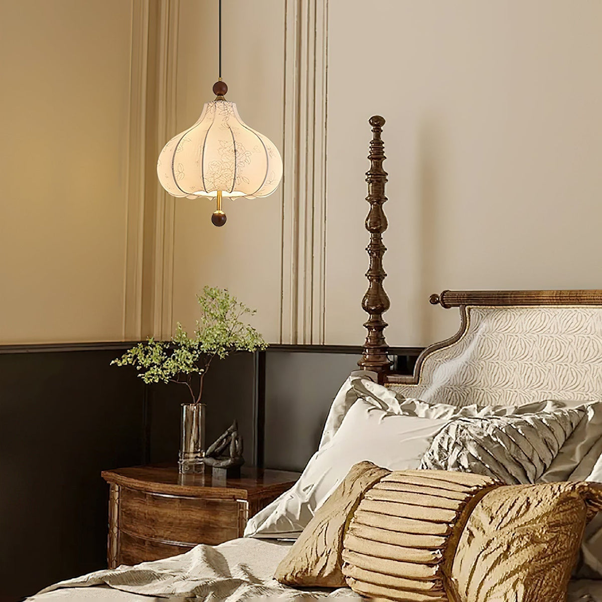 Petal Suspension Vintage en Bois - Neutralighting