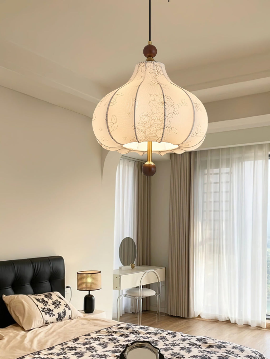 Petal Suspension Vintage en Bois - Neutralighting
