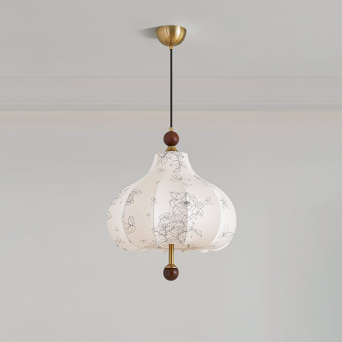 Petal Suspension Vintage en Bois - Neutralighting
