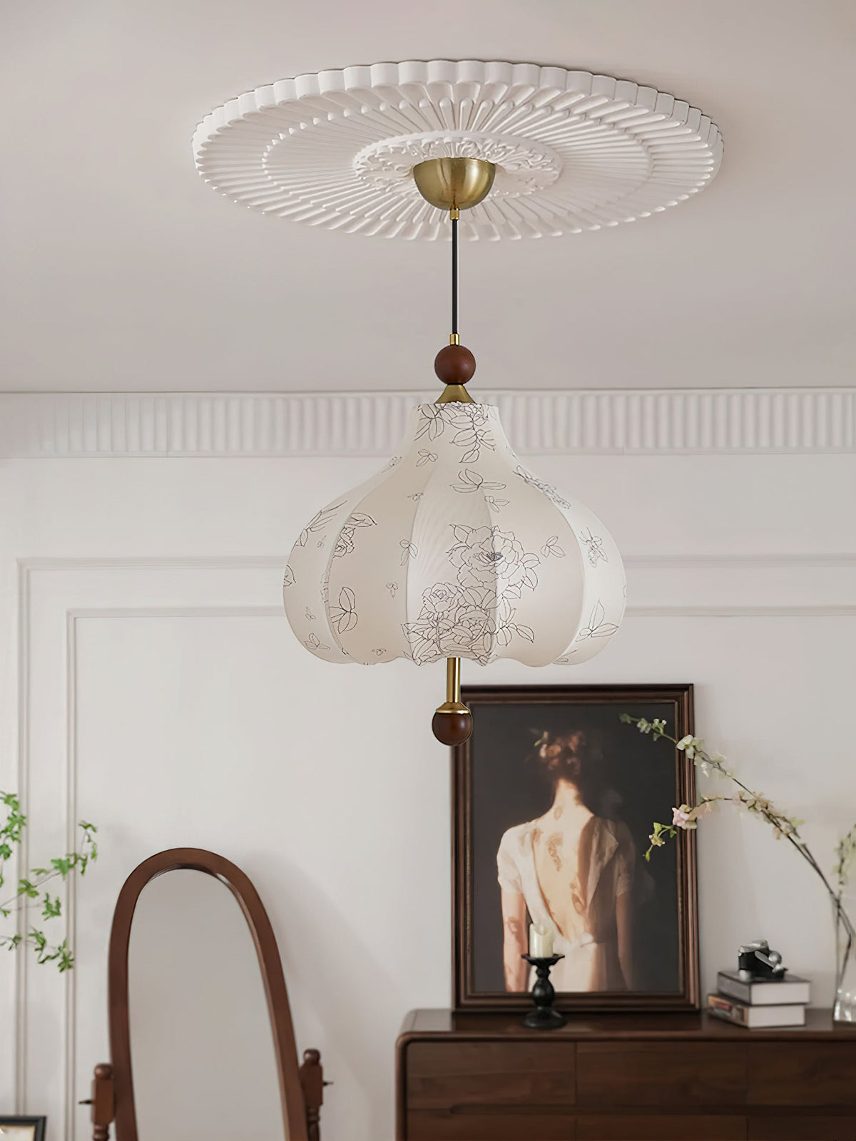 Petal Suspension Vintage en Bois - Neutralighting