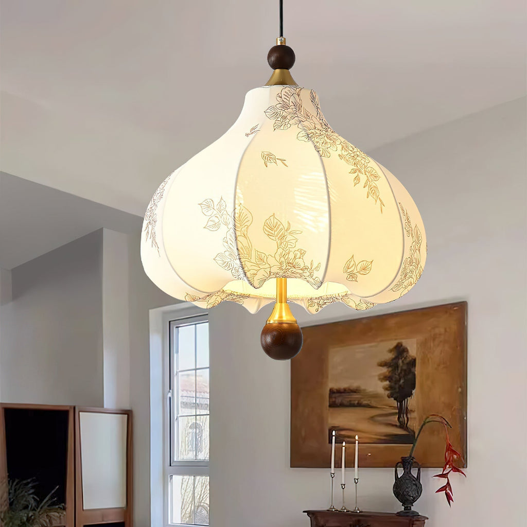 Petal Suspension Vintage en Bois - Neutralighting