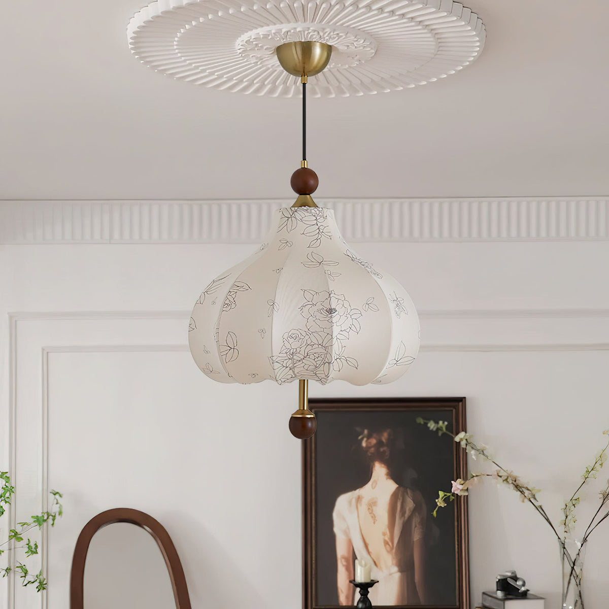 Petal Suspension Vintage en Bois - Neutralighting