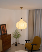 Orbitio Suspension Tissu Bois - Neutralighting