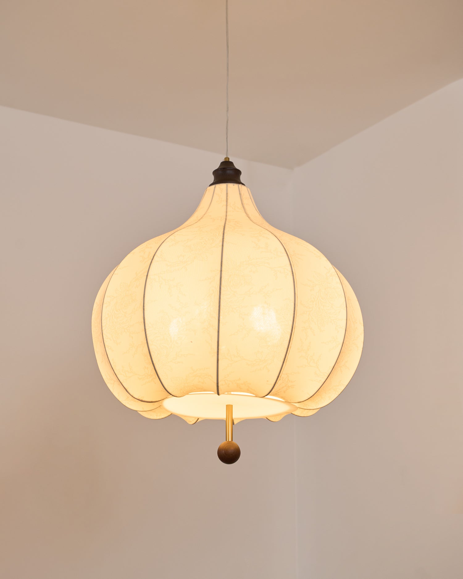 Orbitio Suspension Tissu Bois - Neutralighting