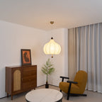 Orbitio Suspension Tissu Bois - Neutralighting