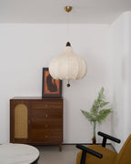 Orbitio Suspension Tissu Bois - Neutralighting