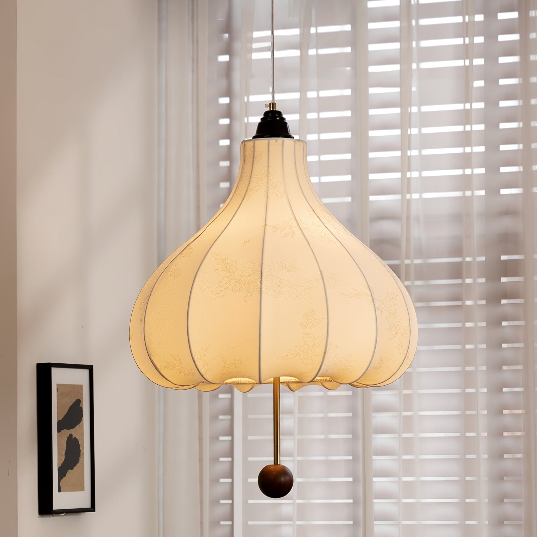 Orbitio Suspension Tissu Bois - Neutralighting