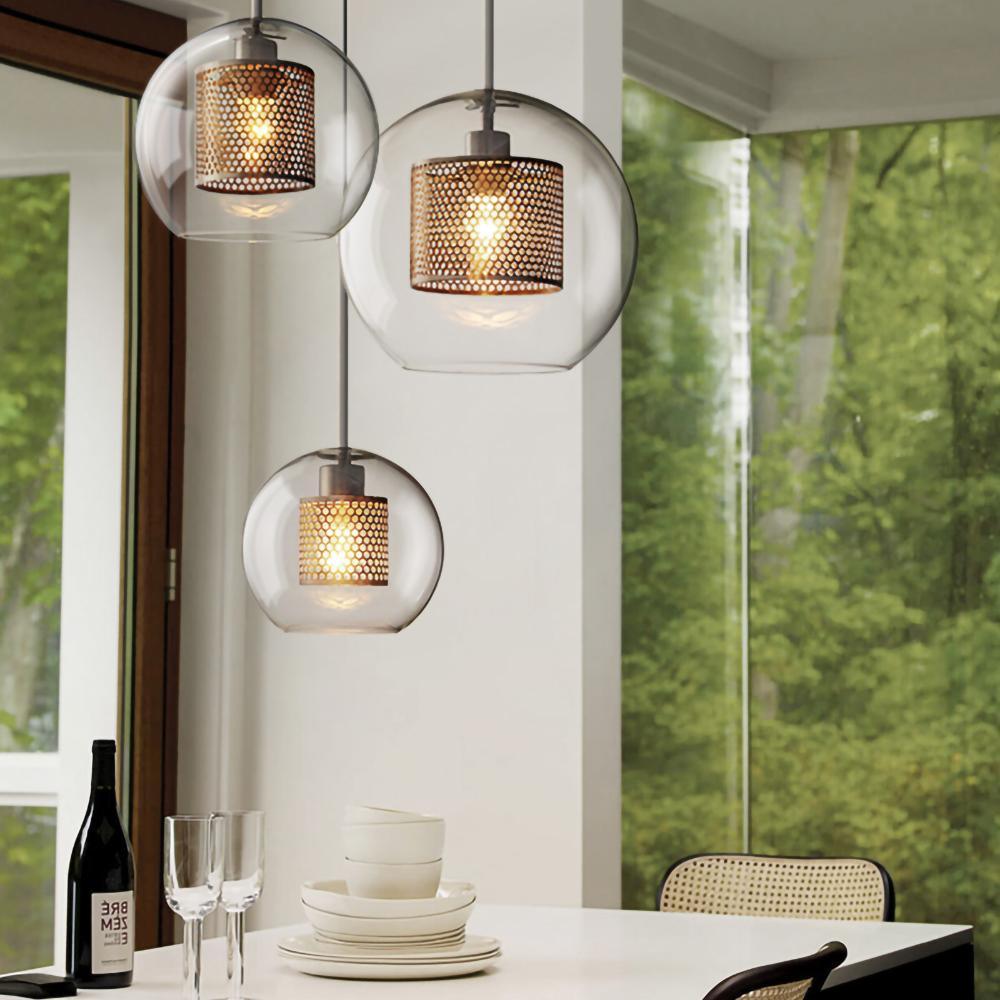 Lustra Suspension en Verre Chiswick pour Salon - Neutralighting