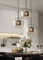 Lustra Suspension en Verre Chiswick pour Salon - Neutralighting