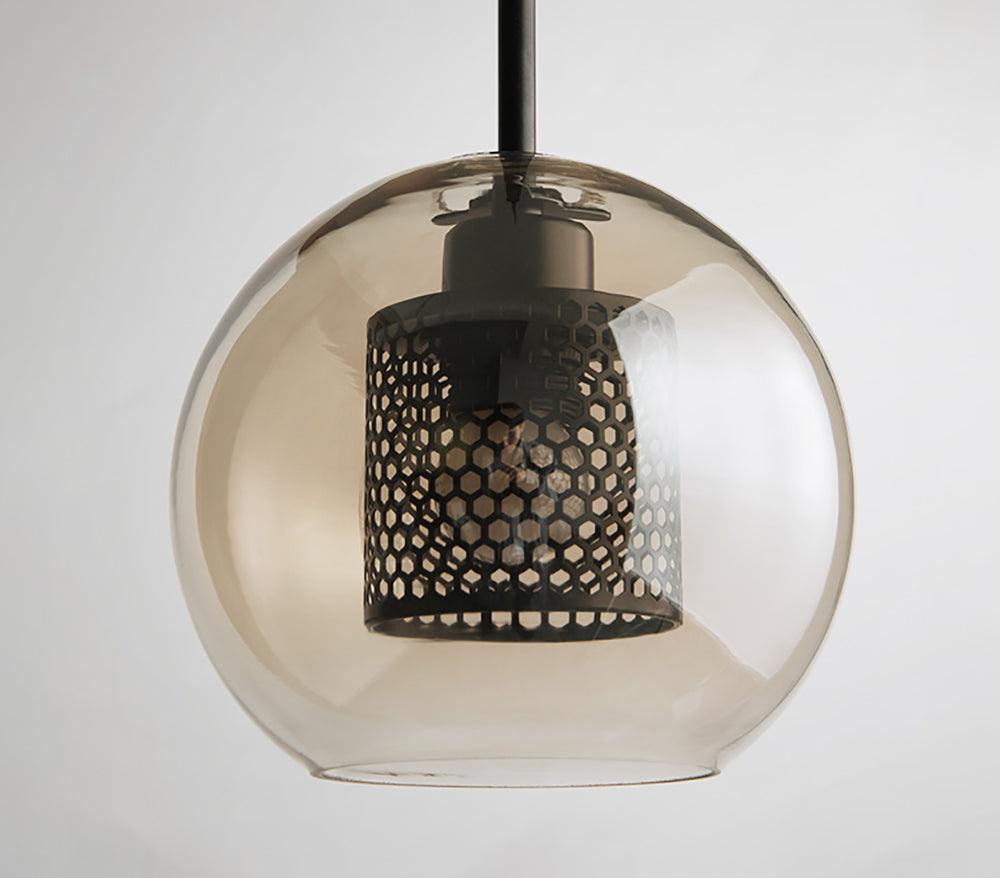 Lustra Suspension en Verre Chiswick pour Salon - Neutralighting