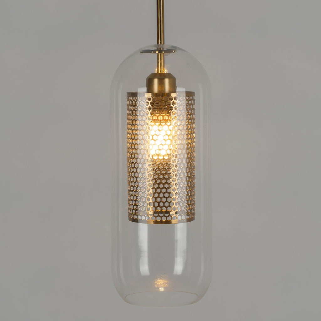 Lustra Suspension en Verre Chiswick pour Salon - Neutralighting