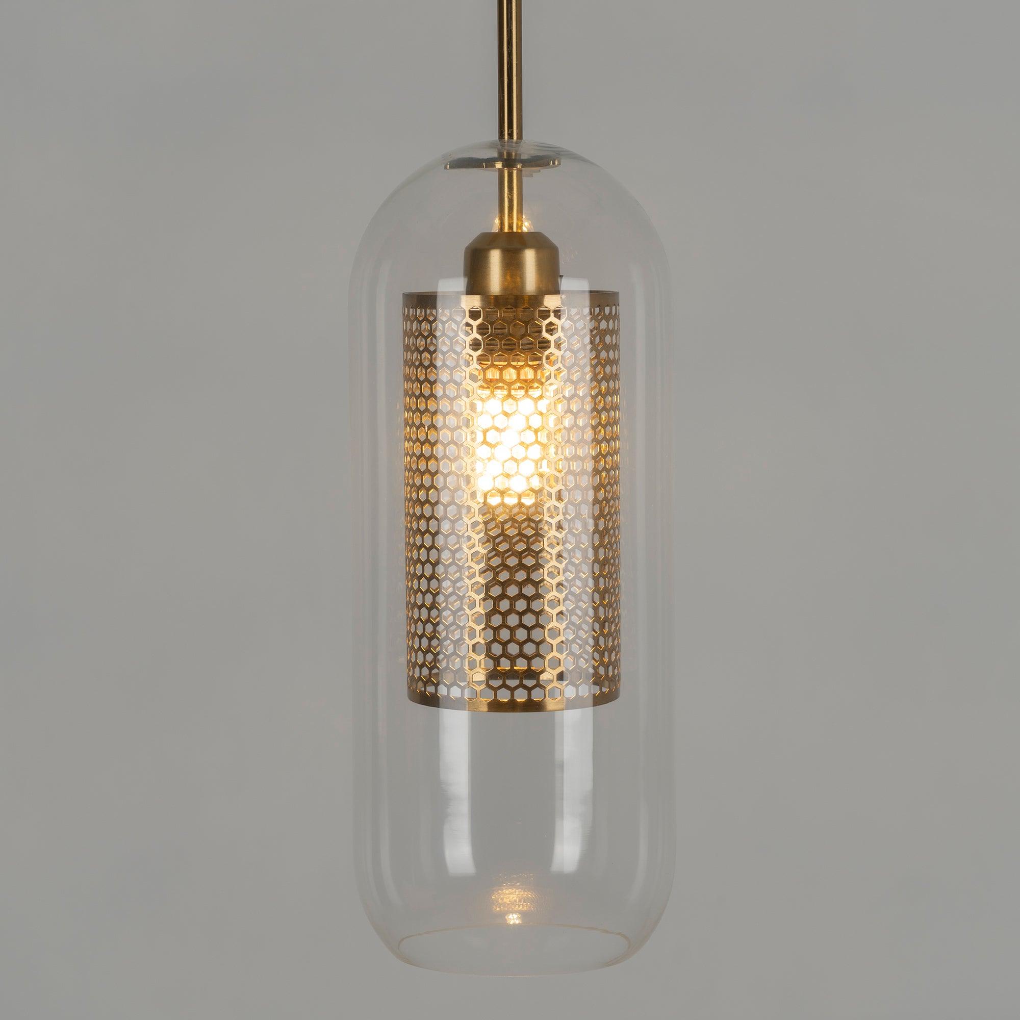 Lustra Suspension en Verre Chiswick pour Salon - Neutralighting