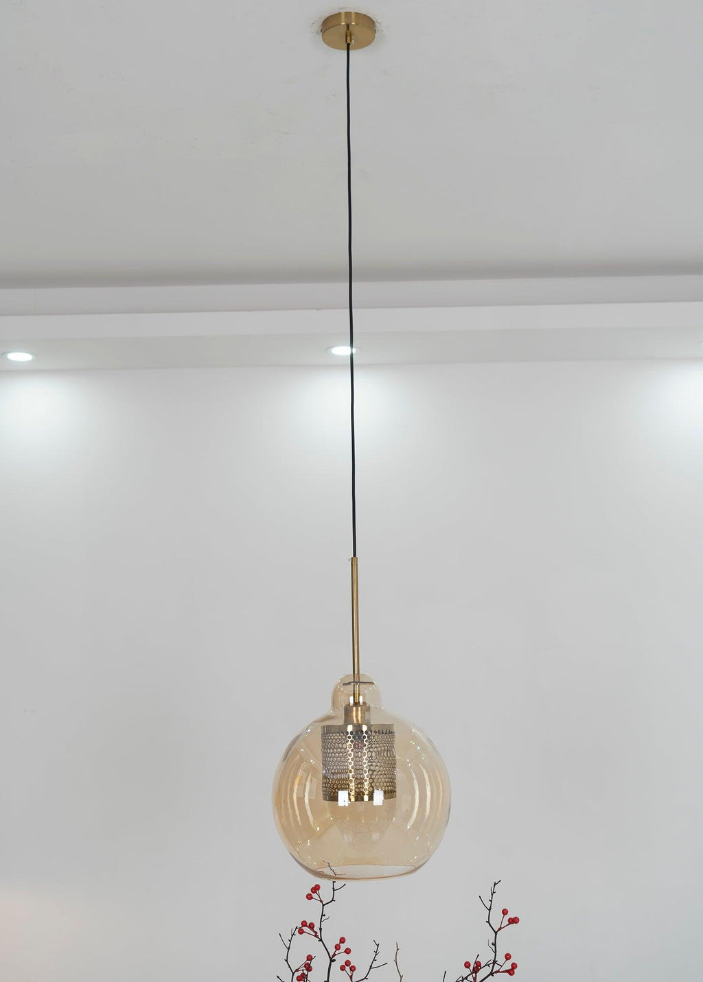 Lustra Suspension en Verre Chiswick pour Salon - Neutralighting