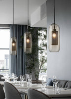 Lustra Suspension en Verre Chiswick pour Salon - Neutralighting