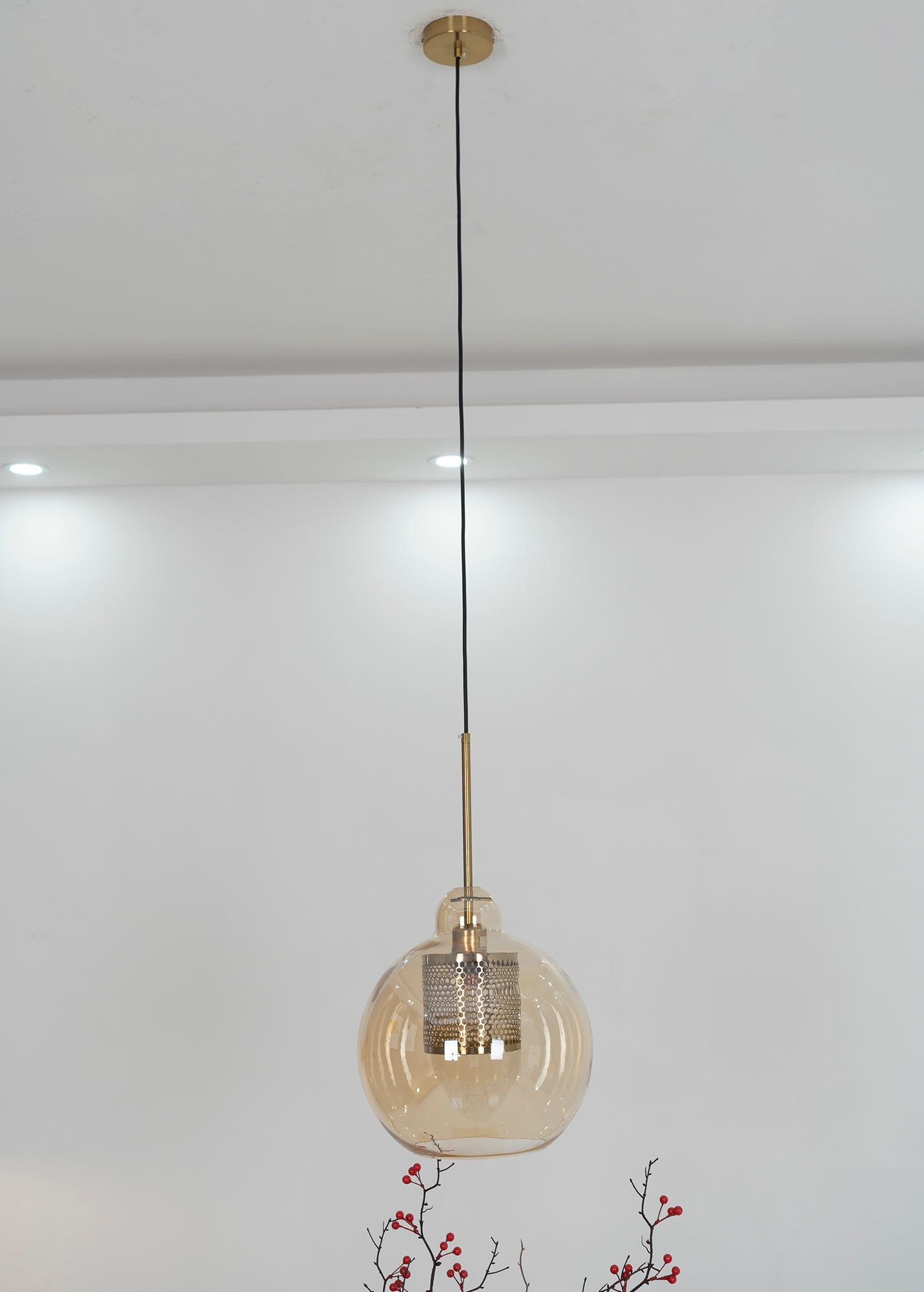 Lustra Suspension en Verre Chiswick pour Salon - Neutralighting