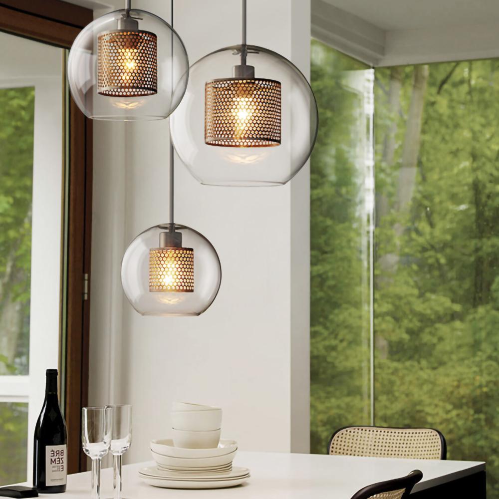 Lustra Suspension en Verre Chiswick pour Salon - Neutralighting