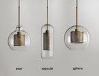 Lustra Suspension en Verre Chiswick pour Salon - Neutralighting