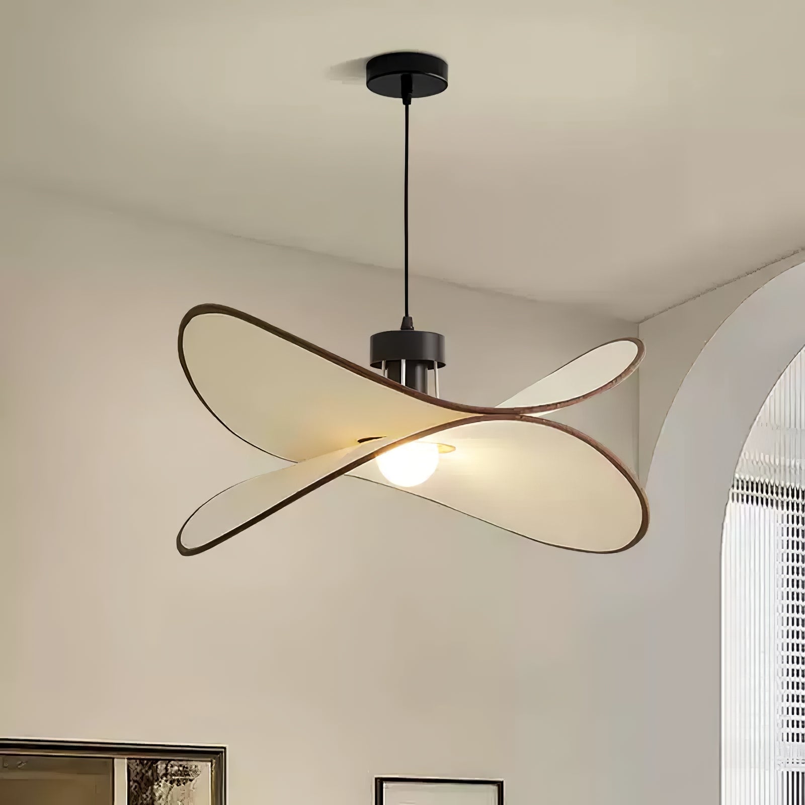 Lioran Lampe Pendante Artistique en Tissu - Neutralighting