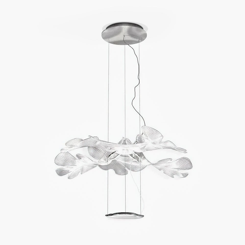 Solara Chandelier Suspension Feuille Transparente - Neutralighting