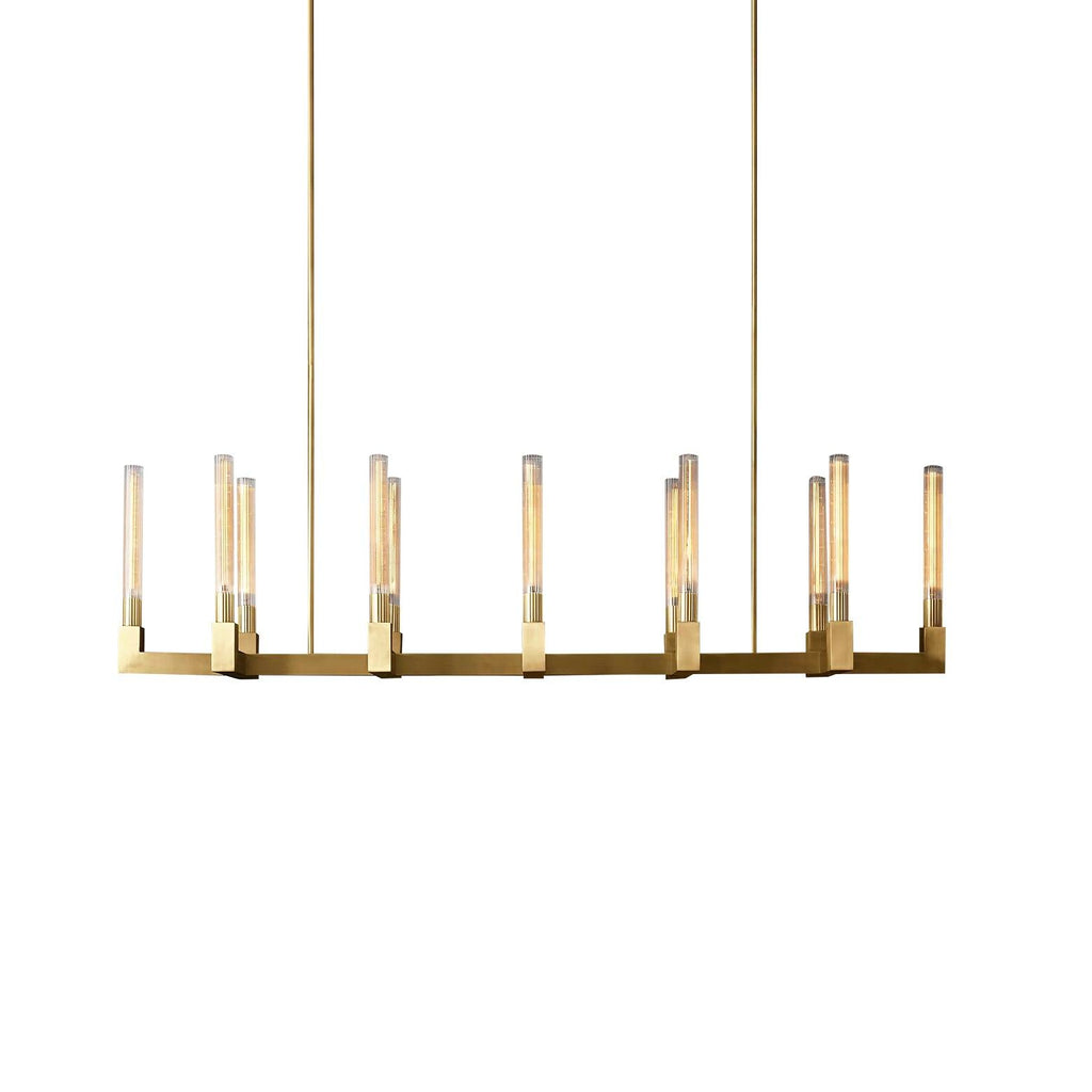 Brass Lustres en Verre Rectangulaires - Neutralighting