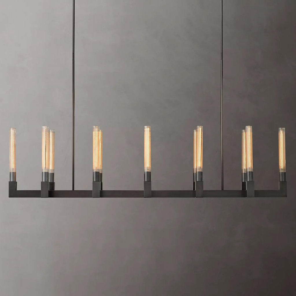 Brass Lustres en Verre Rectangulaires - Neutralighting