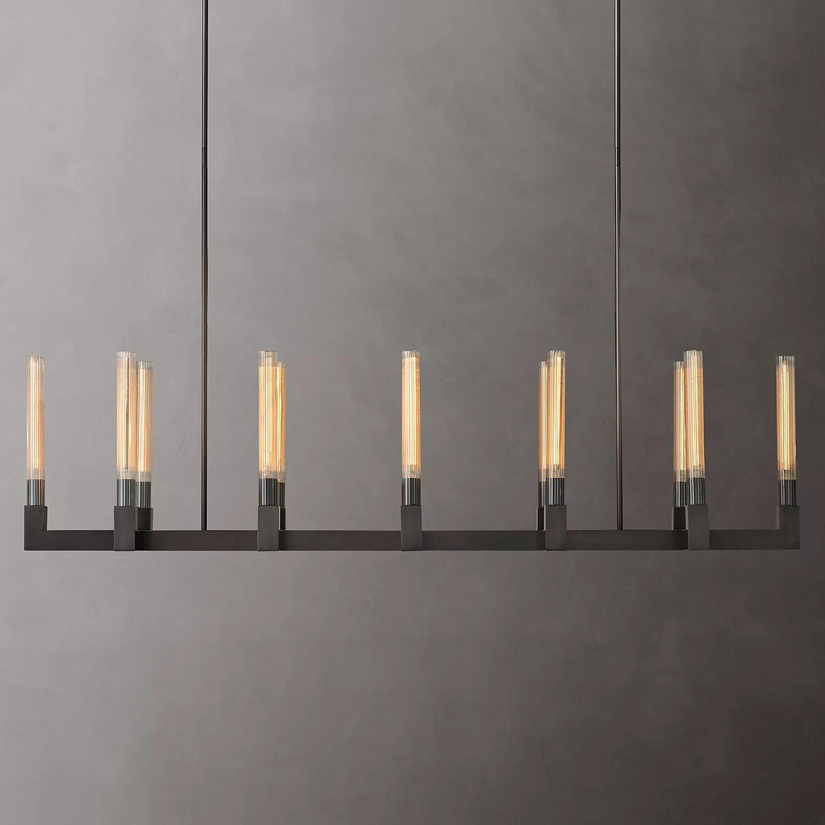 Brass Lustres en Verre Rectangulaires - Neutralighting