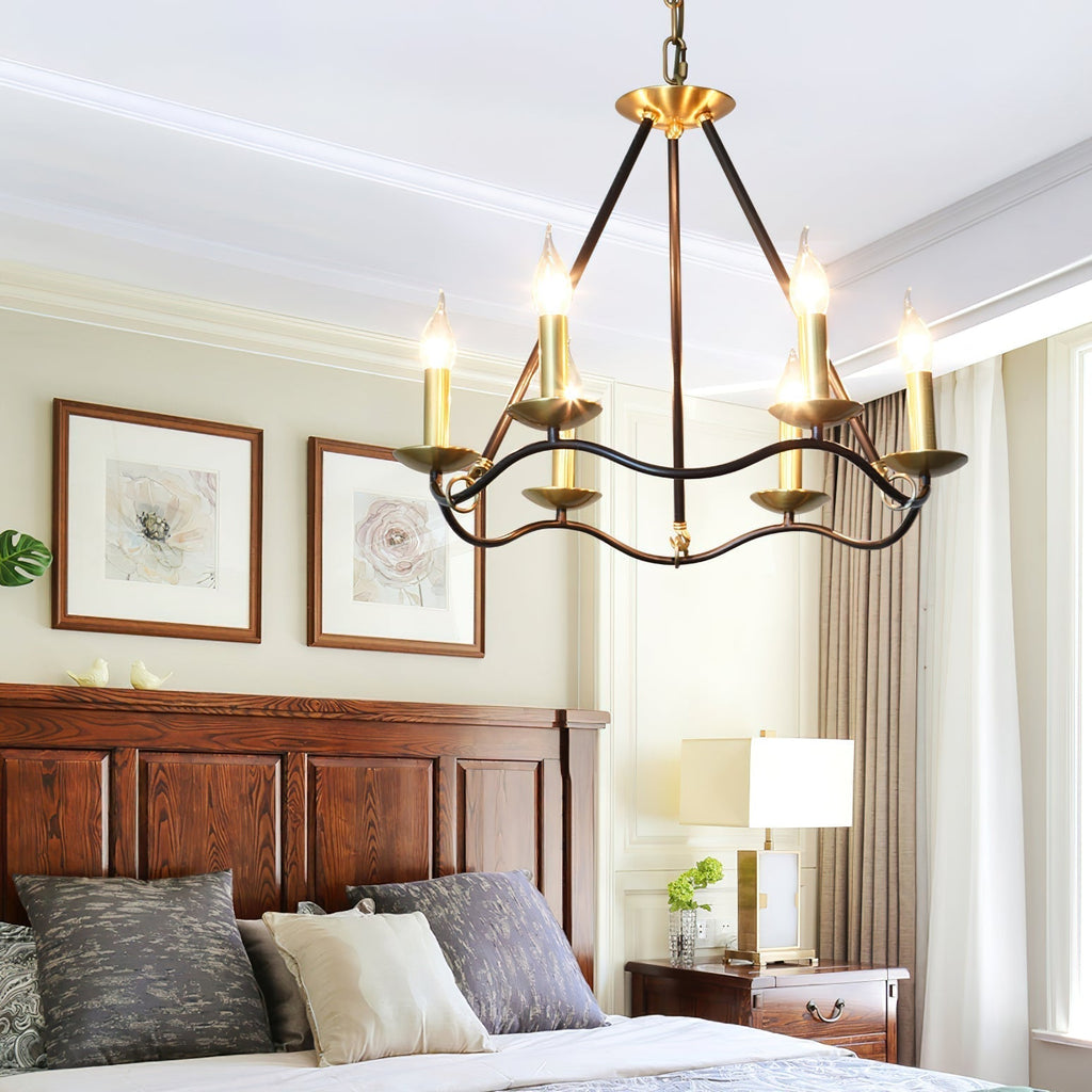Shine Lustre en Métal de Laiton Industriel Vintage - Neutralighting