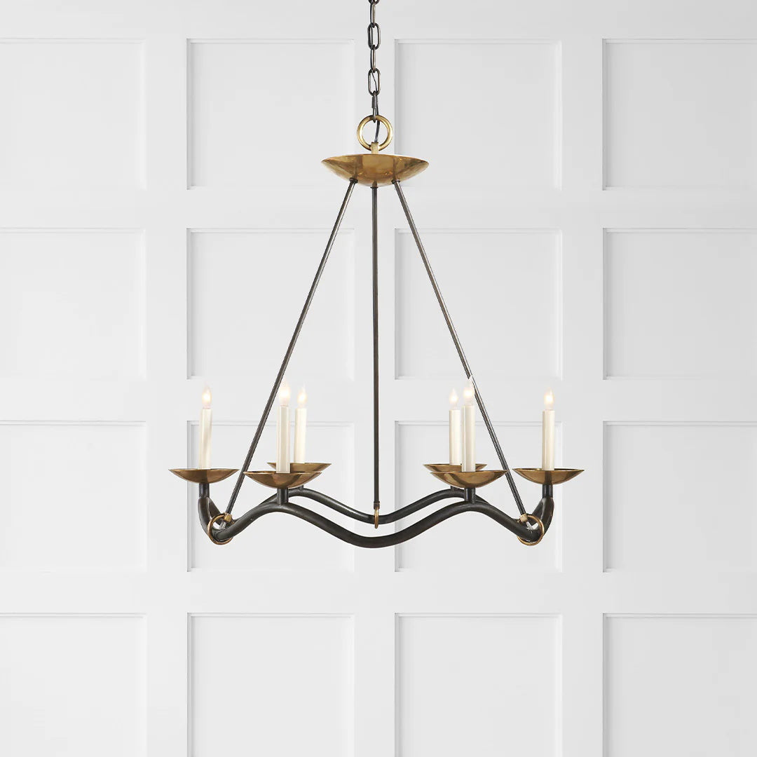 Shine Lustre en Métal de Laiton Industriel Vintage - Neutralighting