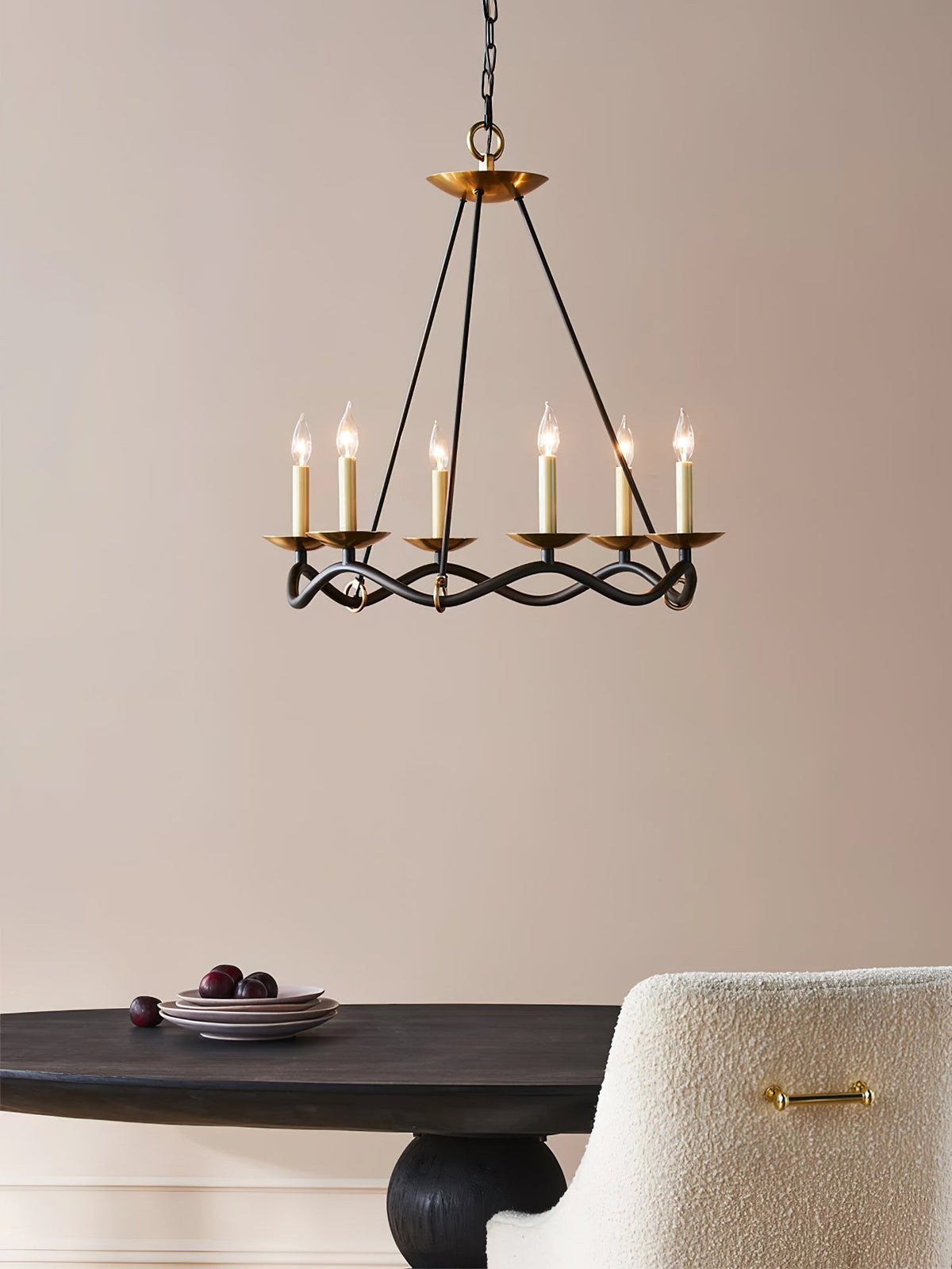 Shine Lustre en Métal de Laiton Industriel Vintage - Neutralighting