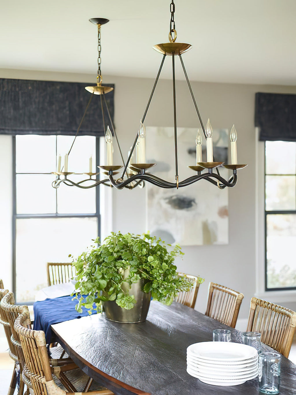 Shine Lustre en Métal de Laiton Industriel Vintage - Neutralighting