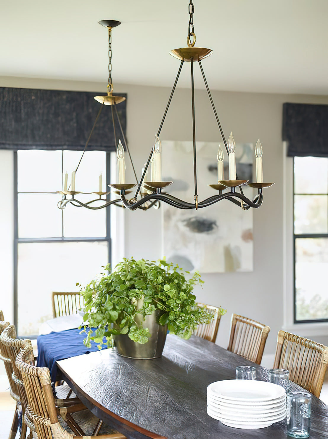 Shine Lustre en Métal de Laiton Industriel Vintage - Neutralighting