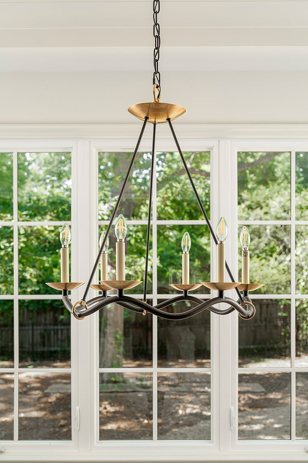 Shine Lustre en Métal de Laiton Industriel Vintage - Neutralighting