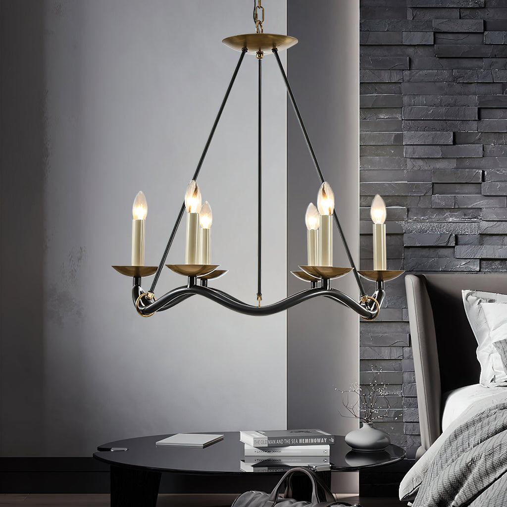 Shine Lustre en Métal de Laiton Industriel Vintage - Neutralighting