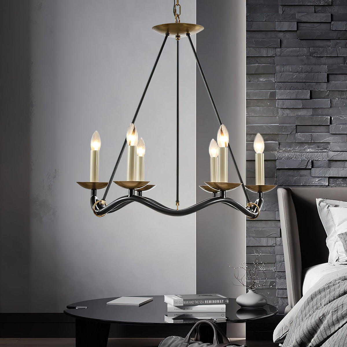 Shine Lustre en Métal de Laiton Industriel Vintage - Neutralighting