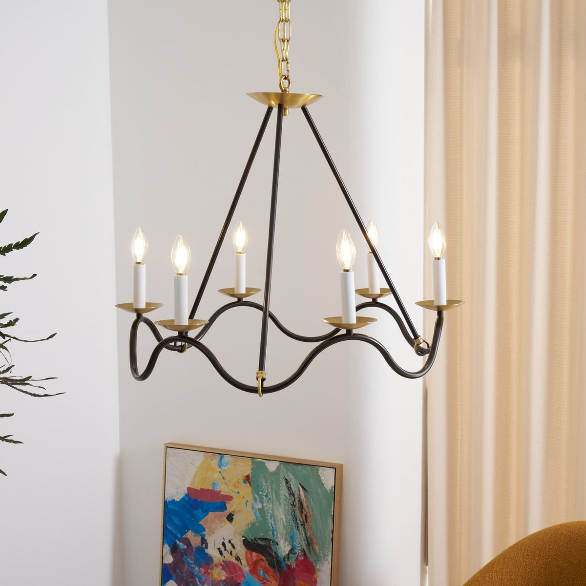Shine Lustre en Métal de Laiton Industriel Vintage - Neutralighting