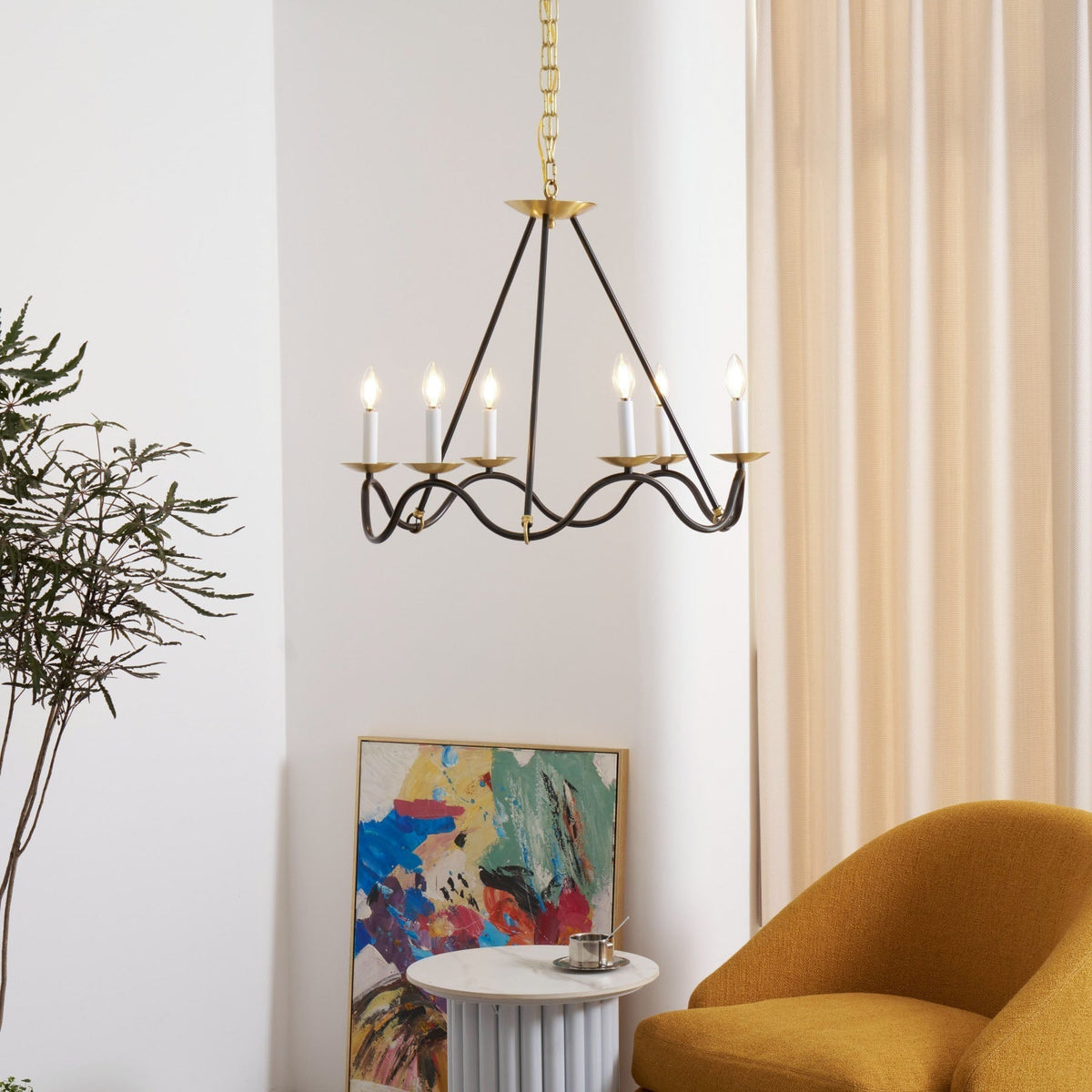 Shine Lustre en Métal de Laiton Industriel Vintage - Neutralighting