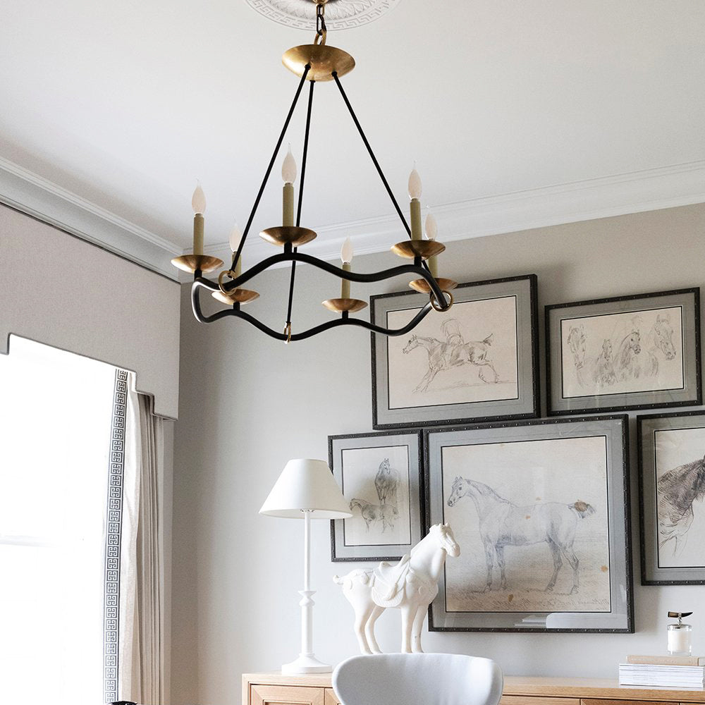 Shine Lustre en Métal de Laiton Industriel Vintage - Neutralighting