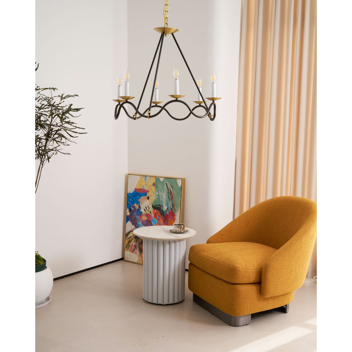 Shine Lustre en Métal de Laiton Industriel Vintage - Neutralighting