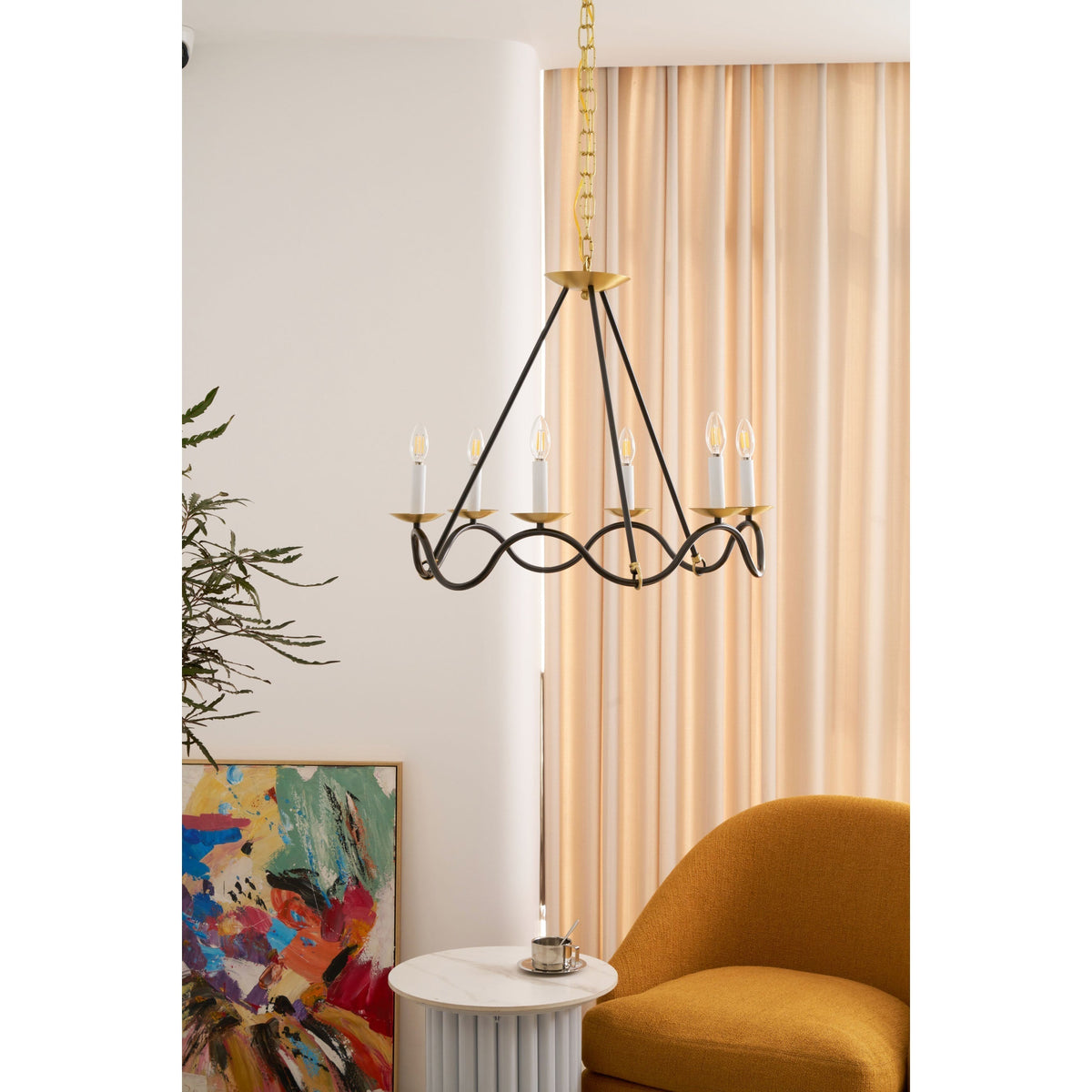 Shine Lustre en Métal de Laiton Industriel Vintage - Neutralighting