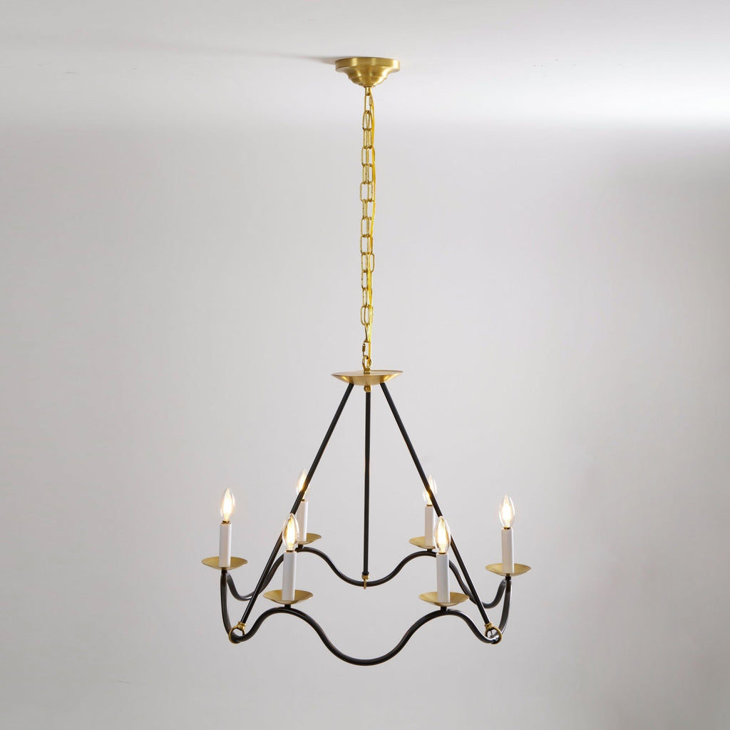 Shine Lustre en Métal de Laiton Industriel Vintage - Neutralighting