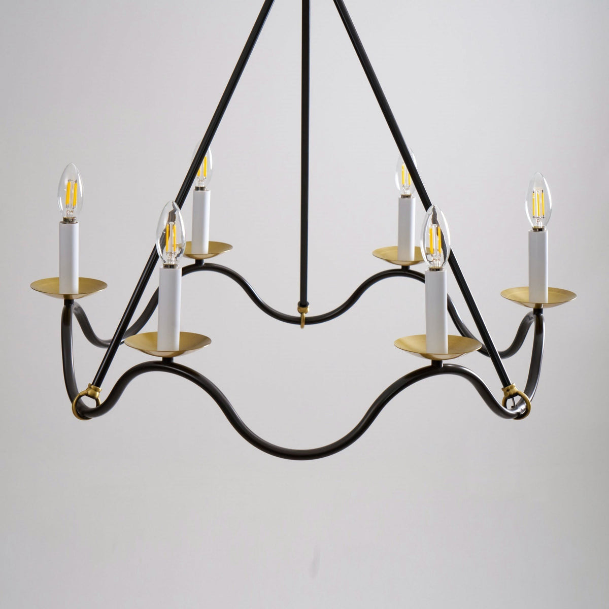 Shine Lustre en Métal de Laiton Industriel Vintage - Neutralighting