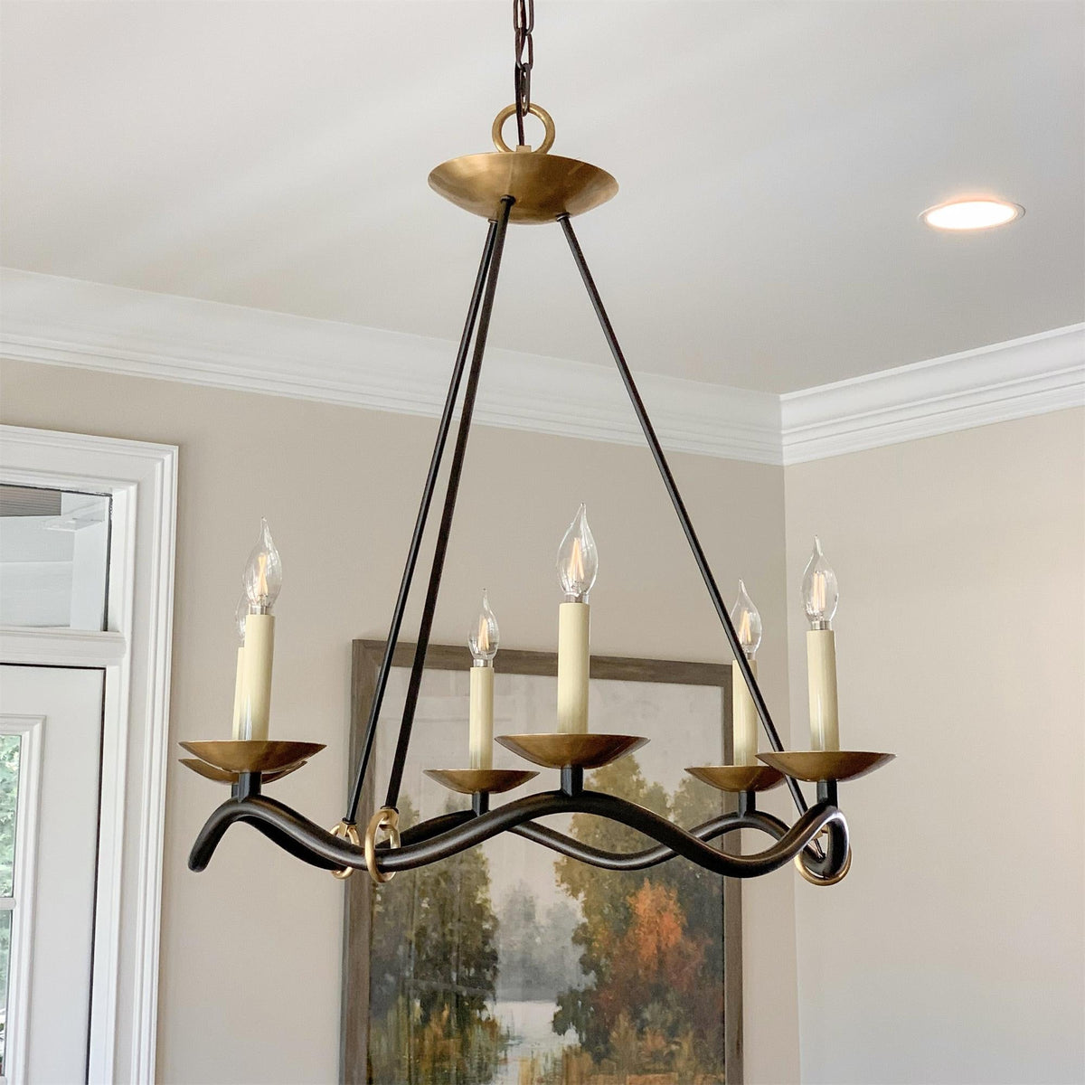 Shine Lustre en Métal de Laiton Industriel Vintage - Neutralighting