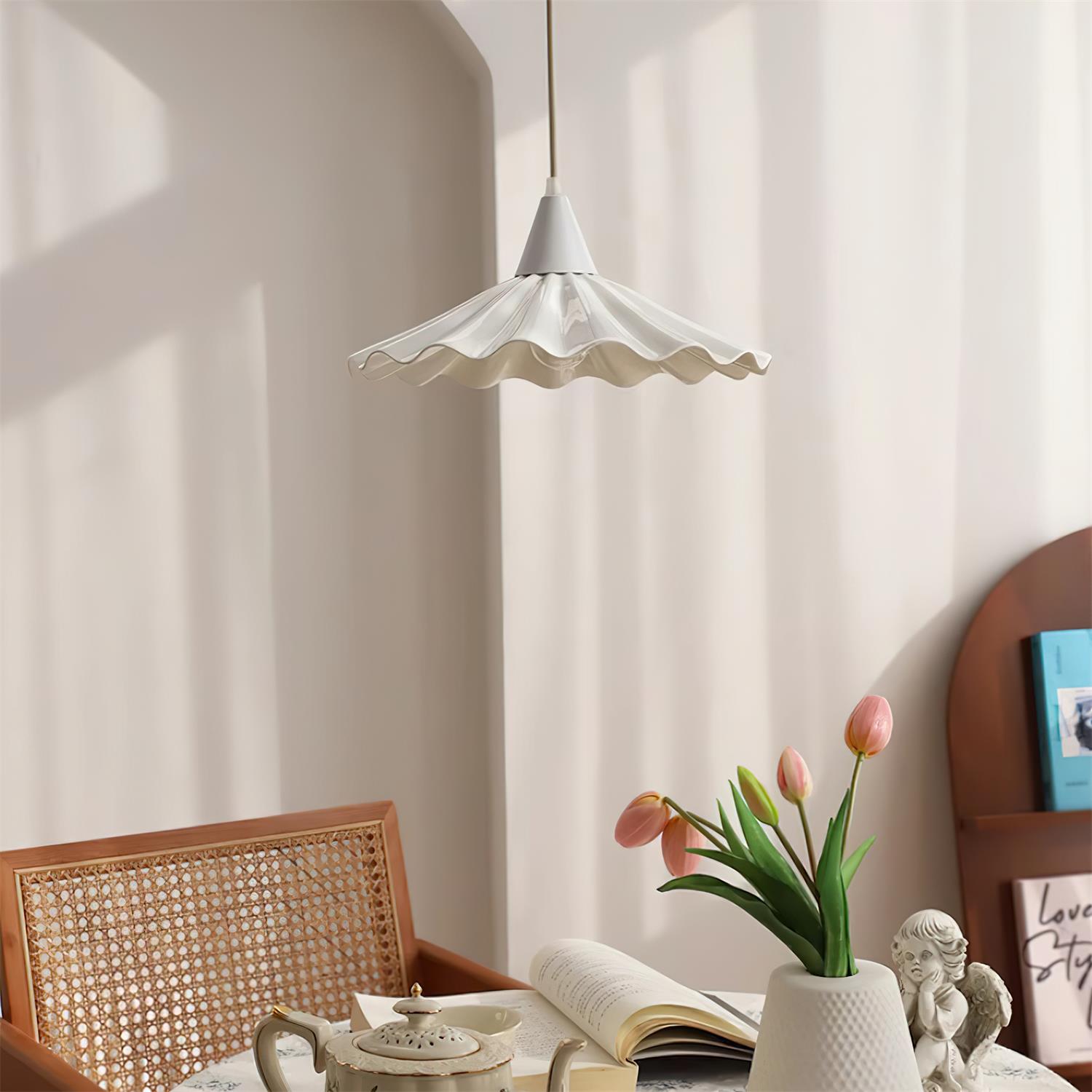 Rivora Lampe Pendante Céramique Blanche - Neutralighting