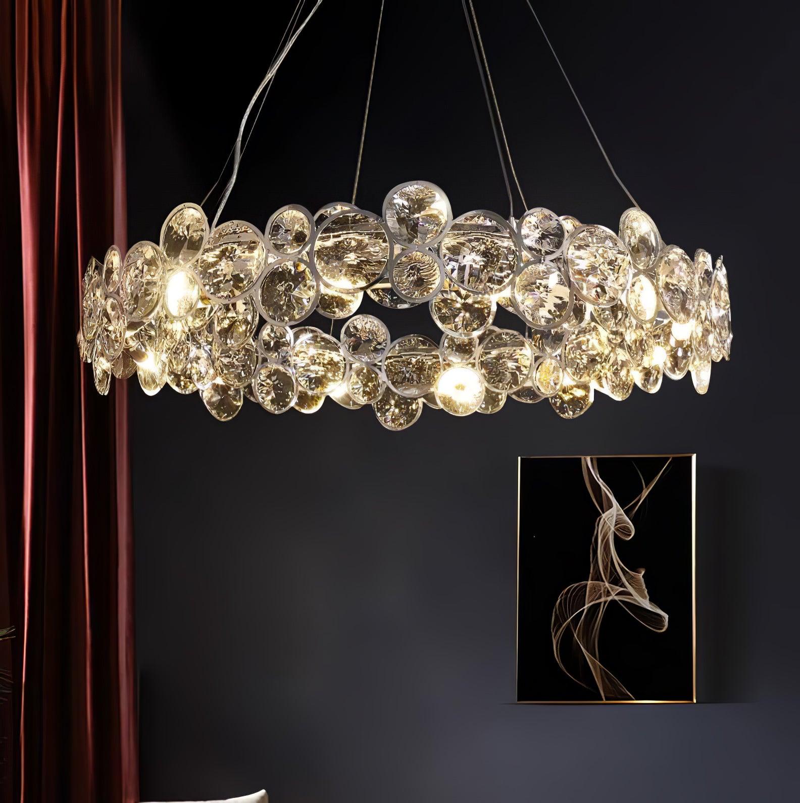 Cuthaiel Chandelier Rond Postmoderne Luxe - Neutralighting