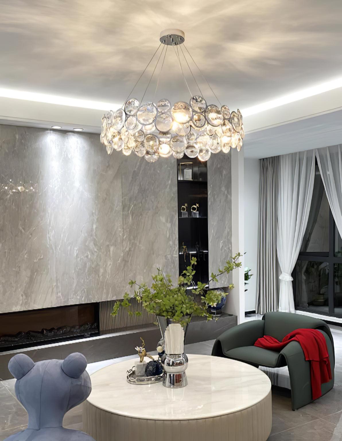 Cuthaiel Chandelier Rond Postmoderne Luxe - Neutralighting