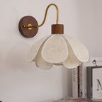 Yuki Applique Murale Florale en Bois et Tissu - Neutralighting