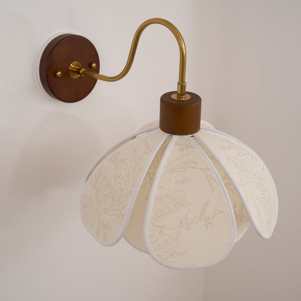 Florayne Applique Murale Florale Vintage en Verre - Neutralighting